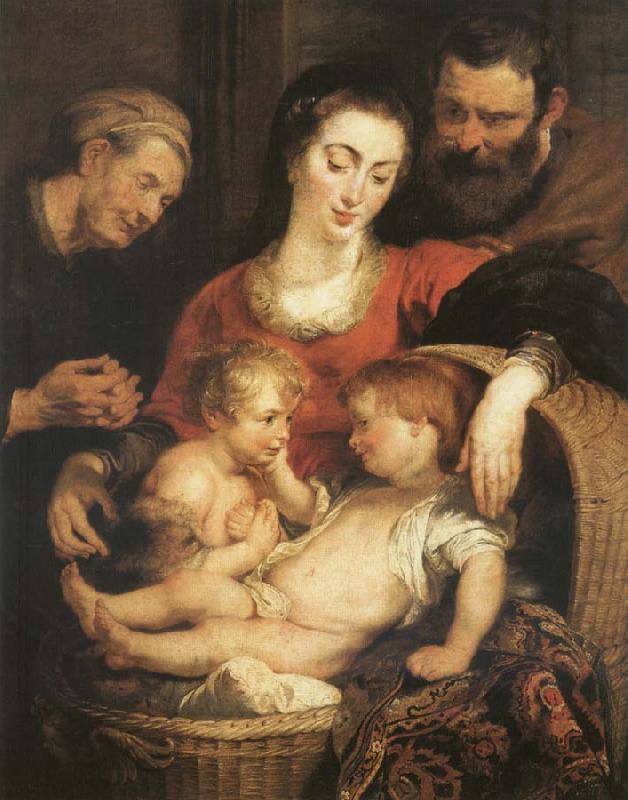 Peter Paul Rubens The Sacred Family with Holy Isabel oil painting image